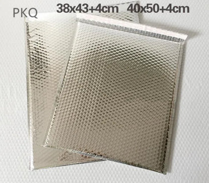 10pcs/Lot Sliver Aluminum Bubble Shipping Bag Padded Envelopes Bubble Mailer Bag Aluminum Foil Gift Bag Packing Wrap