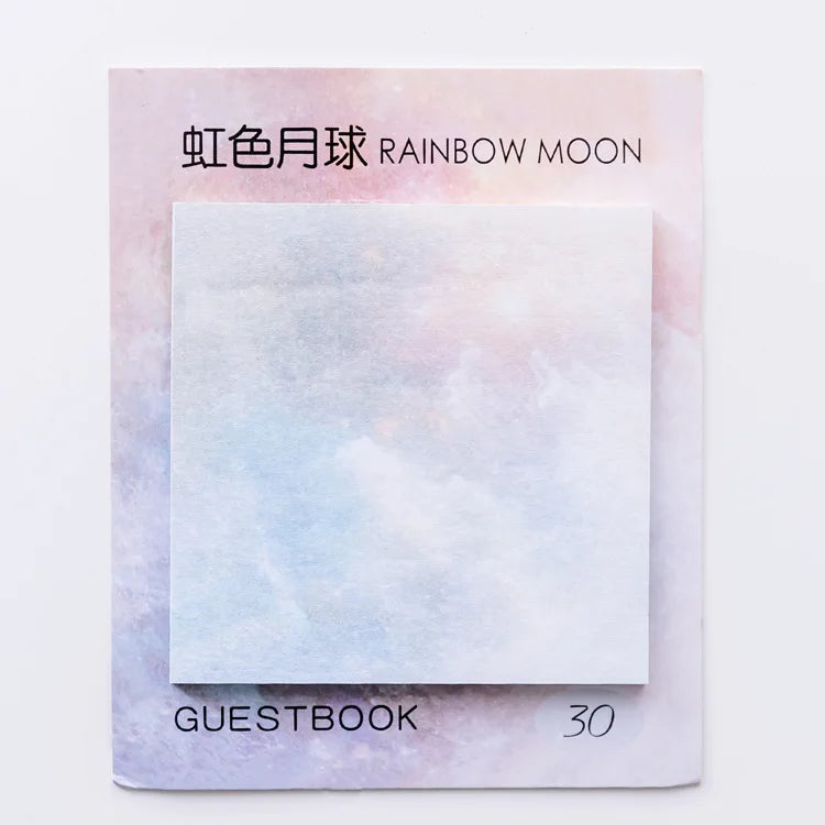 Creative Natural Dream planet Series Self-Adhesive Memo Pad N Times Sticky Notes Bookmark School Office Supply