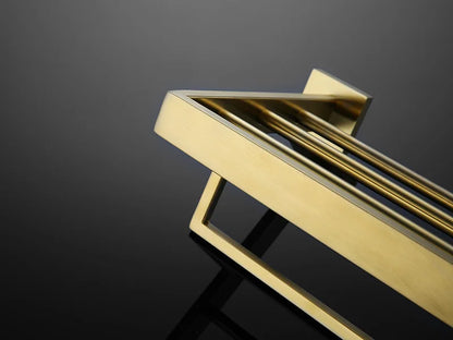 Gold Brushed Bathroom Accessories Hardware Towel Bar Rail Toilet Paper Holder Towel Rack Hook Soap Dish Toilet Brush