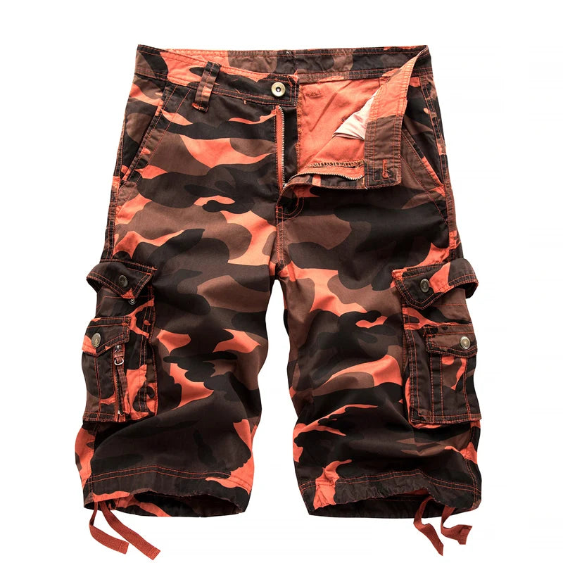 2024 Summer Military Camo Cargo Shorts Fashion Camouflage Multi-Pocket Homme Army Casual Shorts Bermudas Masculina Plus size 40