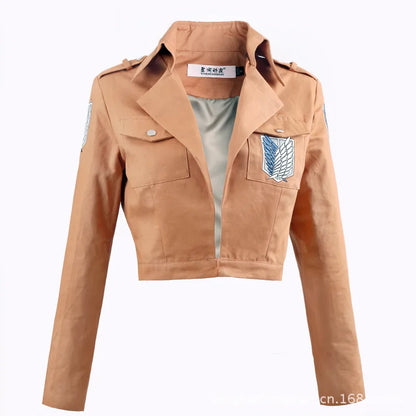 Attack on Titan Jacket Shingeki no Kyojin Legion Coat Cosplay Eren Levi Jacket Large Size s-3xl Halloween Costume