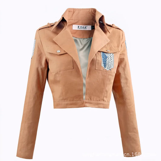 Attack on Titan Jacket Shingeki no Kyojin Legion Coat Cosplay Eren Levi Jacket Large Size s-3xl Halloween Costume