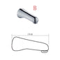 BECOLA Wall Mounted Faucet Spout Square and Round Brass Chrome/Black Spouts Waterfall Shower Faucet Accessories