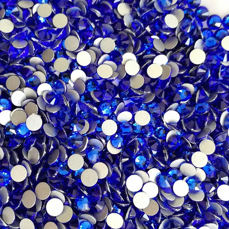YANRUO 2058NoHF All Color SS16-SS30 Non Hot Fix Sewing Rhinestones Glass Crystal 3D Nail Art Rhinestones For Dress Clothes
