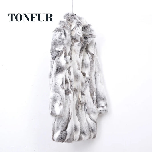New Arrival Standard Collar Vintage Customize Real Whole Rabbit Fur Coat For Women Female M-5XL Mandarin Collar Jacket WSR257