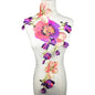 1PC Big Gray Flower Lace Embroidered Neckline Collar Trim Clothes Fabric Sewing Supplies Craft Wedding Dress Applique