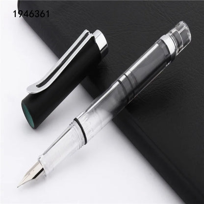 High quality 662 Transparent colour big capacity Fountain Pen Student school office stationery Supplies ink pens