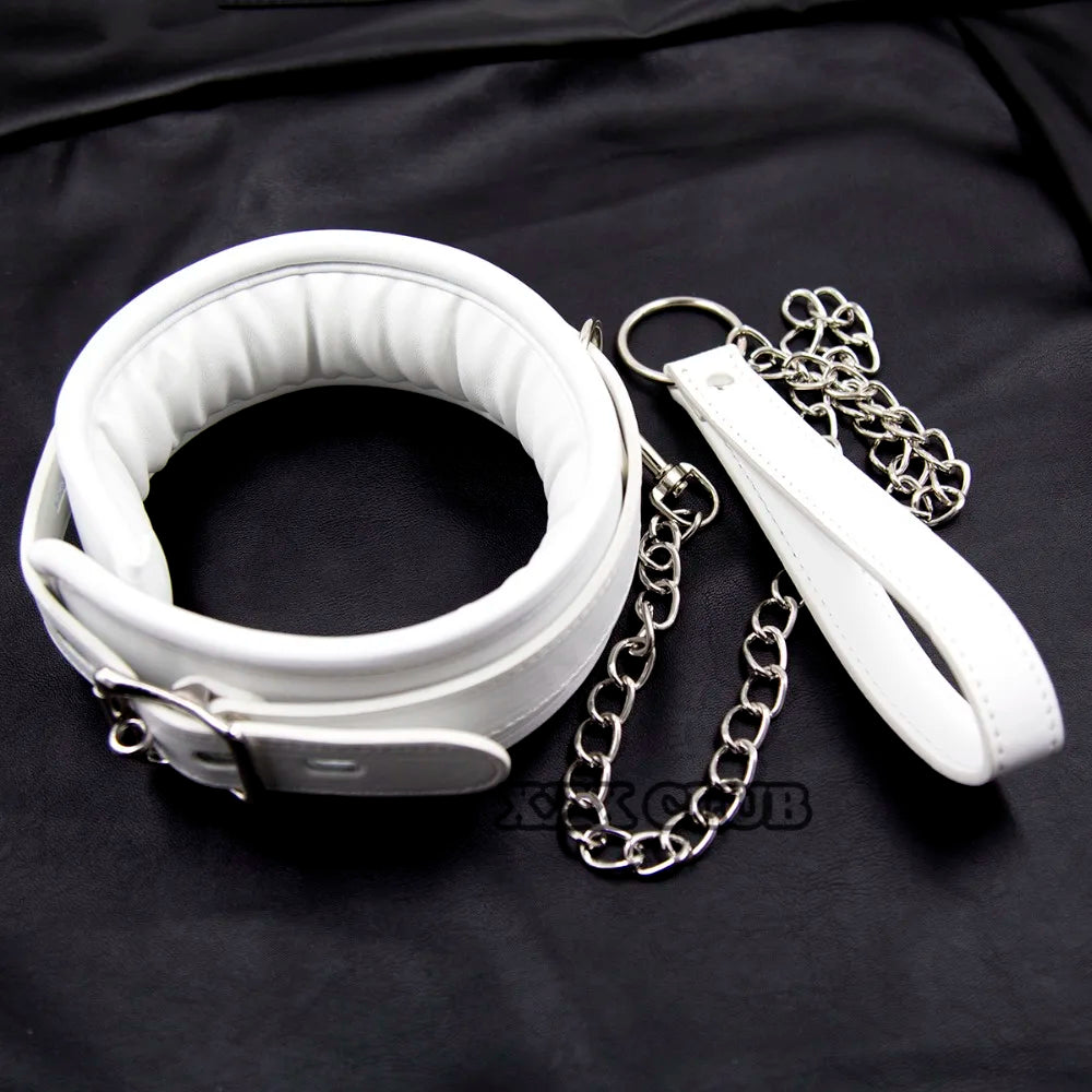 Puppy Play Soft and Comfortable Bondage Restraints Handcuffs Collar Wrist Ankle Cuffs for Fetish Erotic Adult Sex Games Couple