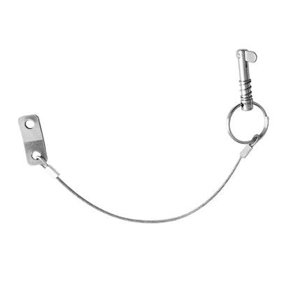 316 Stainless Steel Boat Bimini Top Quick Release Ball Pin With Lanyard Deck Hinge Motor Accessories Vehicle Parts 6mm Silver