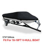 210D Fabric Trailerable Boat Cover 14-22ft Waterproof Anti-UV Protector Fishing Speedboat V-shape Canvas For Boat Cover Tent
