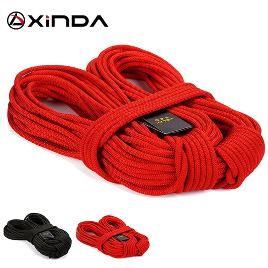 XINDA  8mm Diameter Professional Rock Climbing Rope Outdoor Hiking Corda High Strength Statics Safety Rope Fire Rescue Parachute