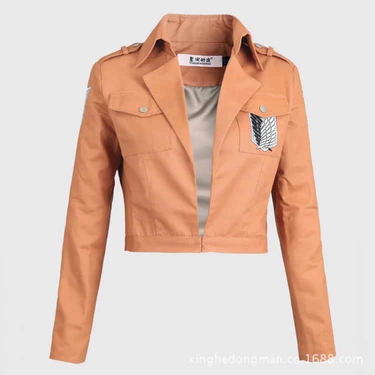 Attack on Titan Jacket Shingeki no Kyojin Legion Coat Cosplay Eren Levi Jacket Large Size s-3xl Halloween Costume