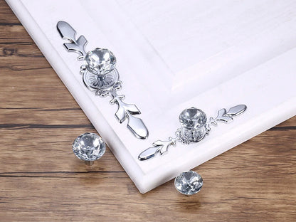 KAK Luxury Diamond Crystal Handles Shoebox Cabinet Handles Closet Door  Drawer Knobs Wardrobe Pulls Pullers With Screws Hardware