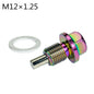 M12 M14 M16 M20*1.5 / 1.25 Neo Chrome Aluminum Magnetic Oil Drain Bolt Oil Sump drain plug nut Oil Drain Plug Magnetic