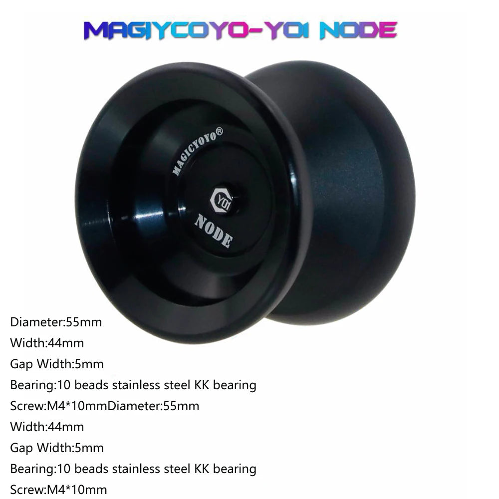 MAGICYOYO Y01-Node N12 Series Metal Yoyo Ball Toy 10-Ball Bearing W/ String Ropes Yoyo Toys N12 Yoyo