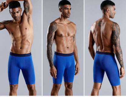 BONITOS Men Boxers Long Leg Man Underwear Soft Men Underpants Natural Cotton Sexy Boxer Shorts Top Brand Long Men's Panties