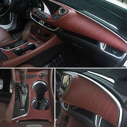 30/10*100cm PVC Self-adhesive Wood Grain Textured Car Vinyl Wrap Film Car Internal Stickers DIY Wallpaper Furniture Accessorries