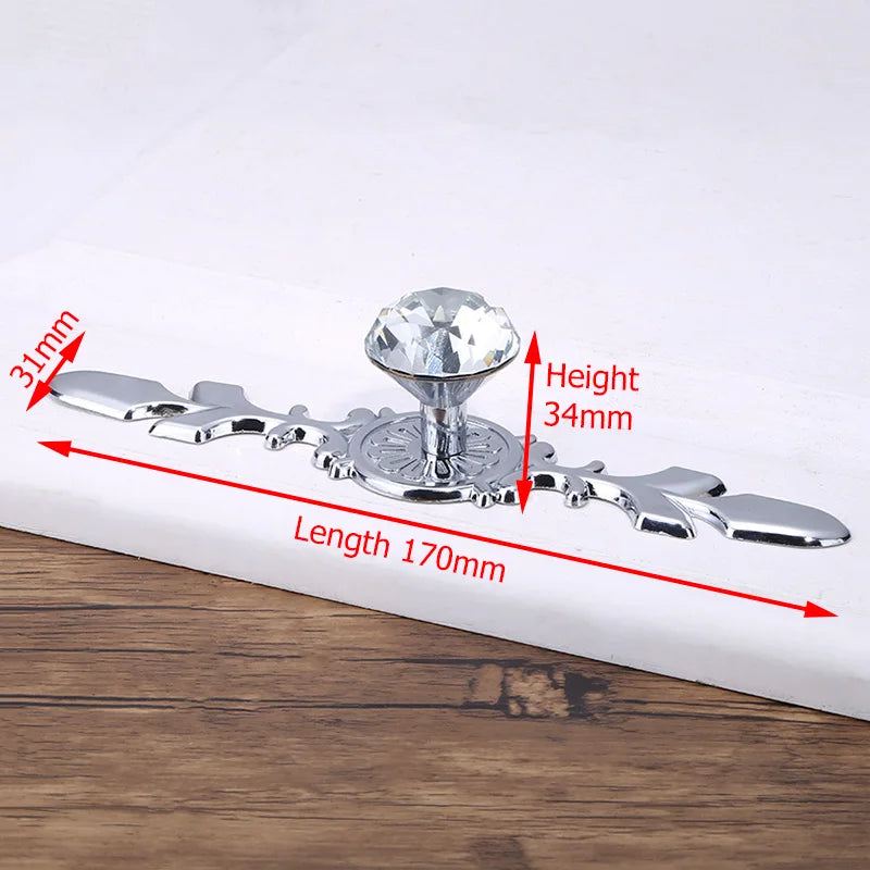 KAK Luxury Diamond Crystal Handles Shoebox Cabinet Handles Closet Door  Drawer Knobs Wardrobe Pulls Pullers With Screws Hardware