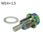 M12 M14 M16 M20*1.5 / 1.25 Neo Chrome Aluminum Magnetic Oil Drain Bolt Oil Sump drain plug nut Oil Drain Plug Magnetic