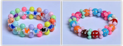 550-700PCS DIY Colorful Acrylic Beads Girls Puzzle Toy Jewelry Necklace Bracelet Handmade String Bead Girl Children Making Toys