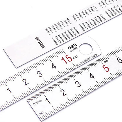 15cm Stainless Steel Measuring Ruler Students Stationery Art Drawing Straight Ruler Designer Engineer Clear Scale Painting Ruler