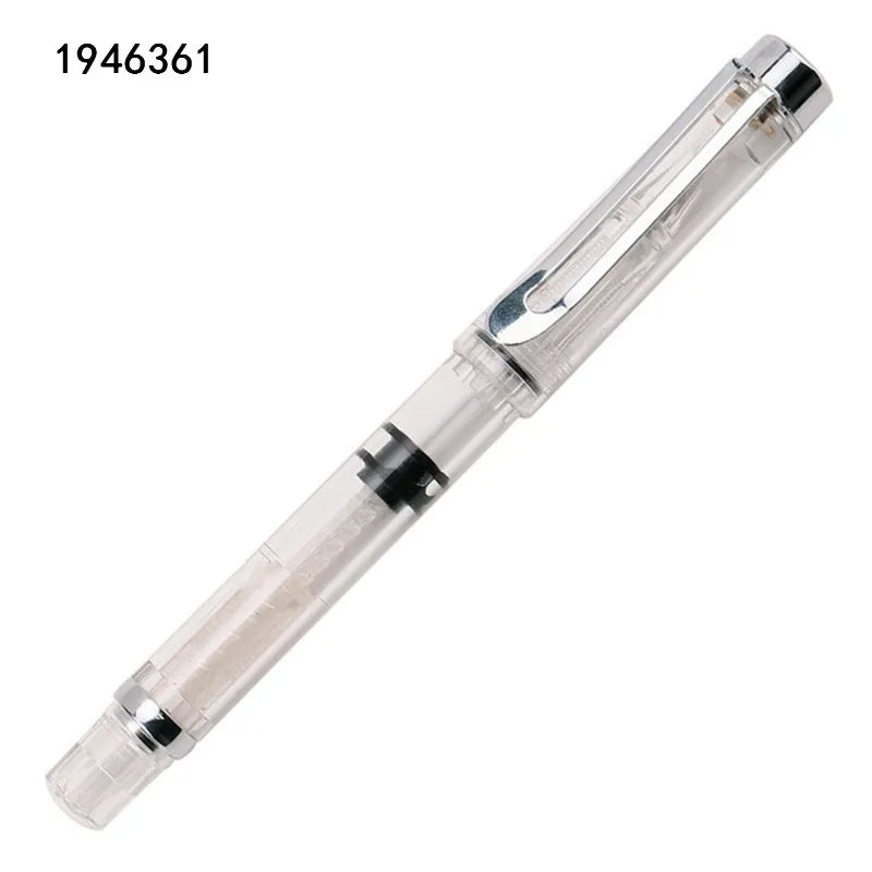 High quality 662 Transparent colour big capacity Fountain Pen Student school office stationery Supplies ink pens