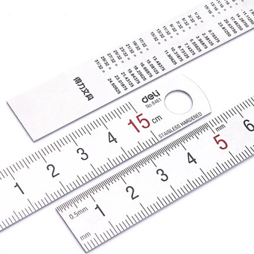 15cm Stainless Steel Measuring Ruler Students Stationery Art Drawing Straight Ruler Designer Engineer Clear Scale Painting Ruler