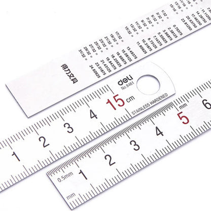15cm Stainless Steel Measuring Ruler Students Stationery Art Drawing Straight Ruler Designer Engineer Clear Scale Painting Ruler