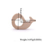 10pc Wooden Teether Animals Beech Teething Grasping Wooden Animal Toy Rodent Baby Teether Pendant DIY  Pacifier Chain Kids Goods