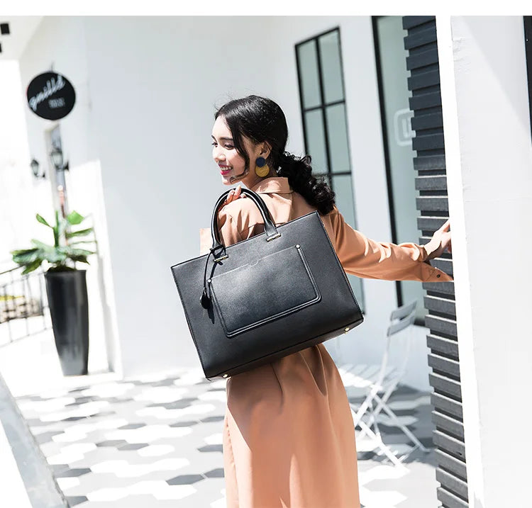 Lady Briefcase Kinmac Brand Handbag Messenger Laptop Bag 13.3,14 Inch,Shoulder Women Case For MacBook Air Pro PC,Dropship