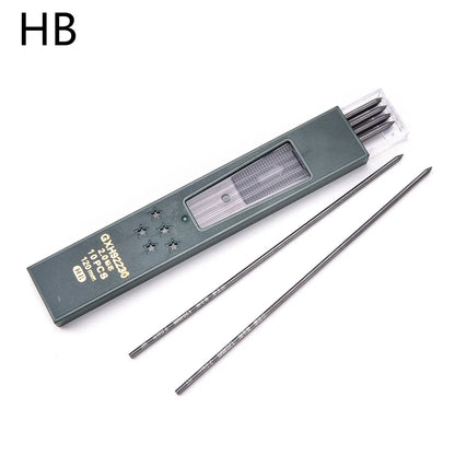 10Pcs/box Black 2mm 2B HB Creative 2.0mm Mechanical Pencil Lead Refill Office School Supplies Student Papelaria