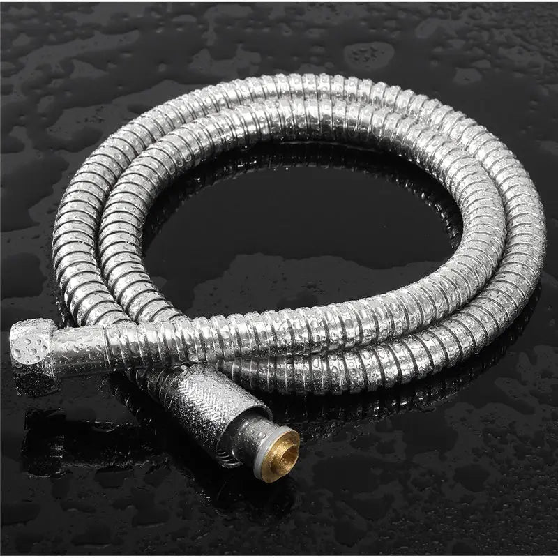 Gold 1.5/2 Meters G1/2 Inch High Quality Flexible Shower Hose Stainless Steel Chrome Bathroom Water Head Shower Extension Pipe