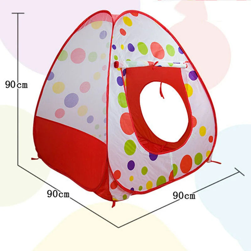 IMBABY 3 In 1 Children Balls Pool Toys Tent Crawling Tunnel Foldable Baby Ballon Playpen Kids Tent Ball Pit Baby Playground