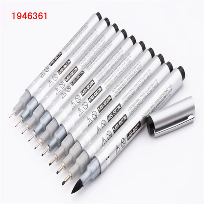 Waterproof Ink Black Micron Neelde Drawing Pen Pigment Fine Line Sketch Markers Pen For Writing Hand-Paint anime Art Supplies