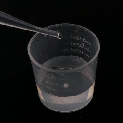 20pc 30ml Clear Plastic Liquid Measuring Cups Graduaeted Laboratory Test Cylinder With Scales For Resin Silicone Mold Tool