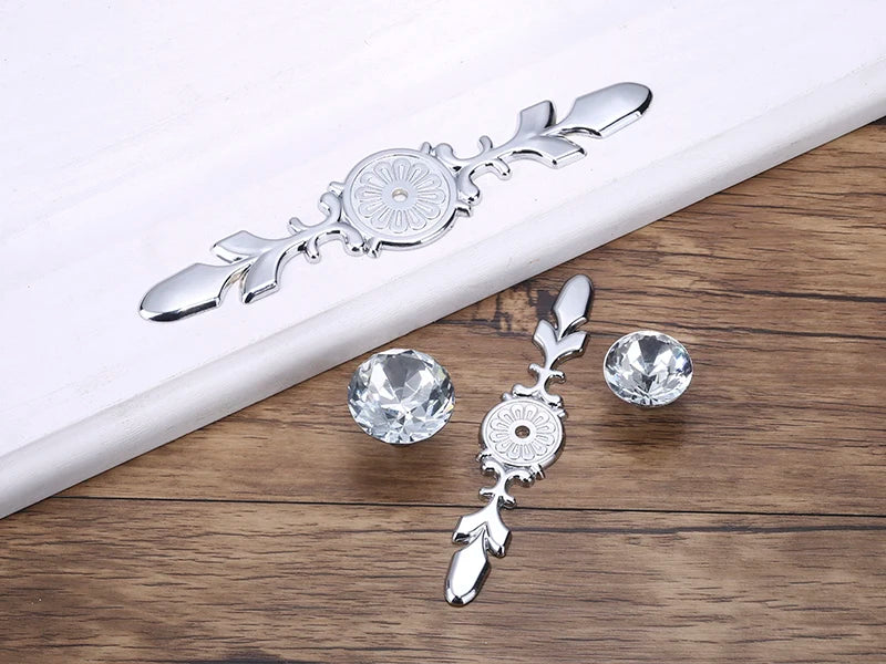 KAK Luxury Diamond Crystal Handles Shoebox Cabinet Handles Closet Door  Drawer Knobs Wardrobe Pulls Pullers With Screws Hardware