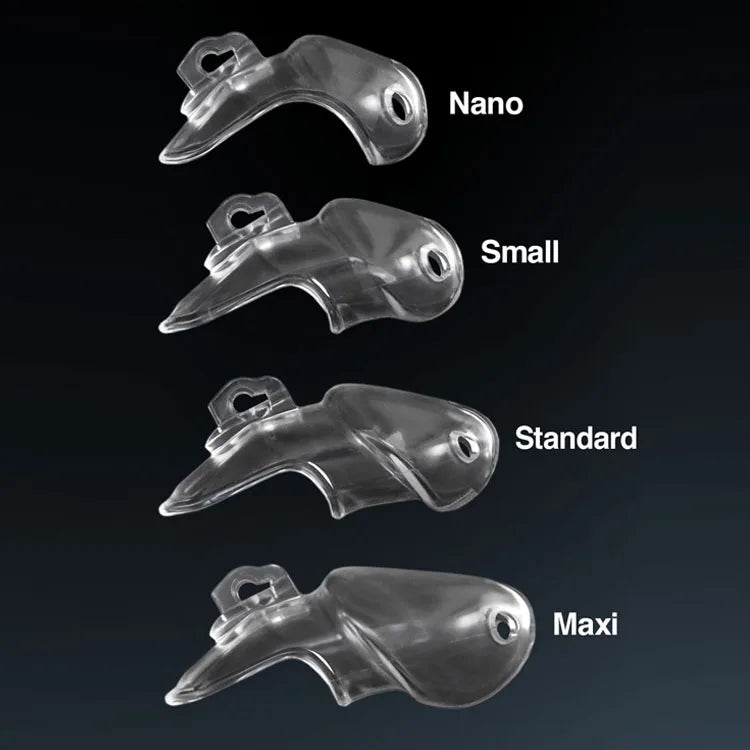 Male Resin Chastity Device,Cock Cage V3 With 4 Size Penis Ring,Cock Ring,Adult Game,Chastity Belt,A380