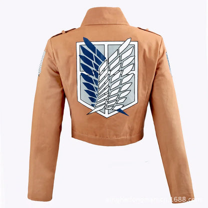 Attack on Titan Jacket Shingeki no Kyojin Legion Coat Cosplay Eren Levi Jacket Large Size s-3xl Halloween Costume