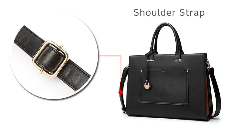 Lady Briefcase Kinmac Brand Handbag Messenger Laptop Bag 13.3,14 Inch,Shoulder Women Case For MacBook Air Pro PC,Dropship
