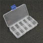 Yidensy 1pcs Square Transparent Plastic Storage Box Case 10/24 Slot Adjustable for Pills Jewelry Beads Earring Case Organizer