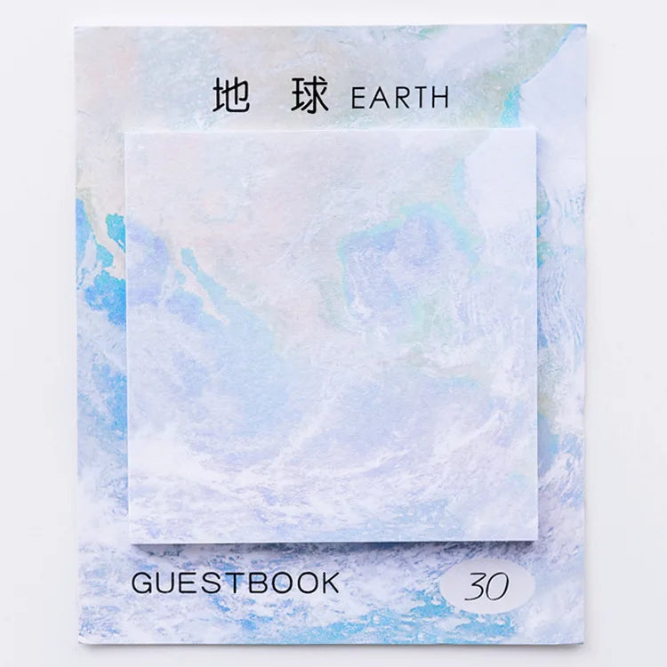 Creative Natural Dream planet Series Self-Adhesive Memo Pad N Times Sticky Notes Bookmark School Office Supply