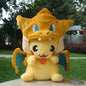 4 Styles Cosplay Pokemon Plush Mega Shiny Charizard XY Pikachu Cloak Stuffed Toy Cartoon Soft Doll