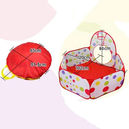 IMBABY Toys Tent Indoor Balls Pool 3 in1 Children's Tent Foldable Crawling Tunnel Outdoor Camping Tent Children's Room House