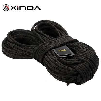 XINDA  8mm Diameter Professional Rock Climbing Rope Outdoor Hiking Corda High Strength Statics Safety Rope Fire Rescue Parachute