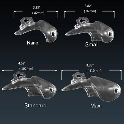 Male Resin Chastity Device,Cock Cage V3 With 4 Size Penis Ring,Cock Ring,Adult Game,Chastity Belt,A380
