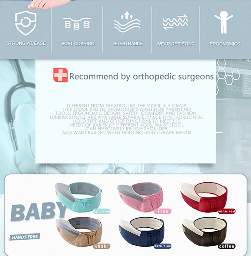 Baby Carrier Waist Stool Walkers Baby Sling Hold Waist Belt Backpack Hipseat Belt Kids Adjustable Infant Hip Seat For Droship