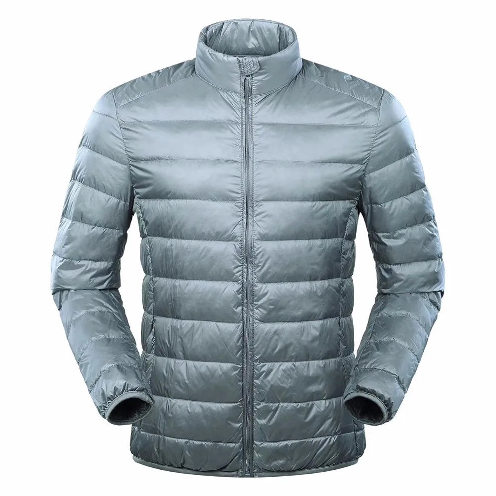NewBang Feather Jacket Man Ultra Light Down Jacket Men Winter Coat Duck Down Windbreaker Stand Collar Parka With Carry Bag