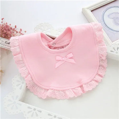 0-24Month Baby Bibs For Girls Boys 100% Cotton Gentleman Princess Style Fashion Newborn Burp Cloth Infant Saliva Towels One Size