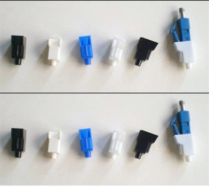 fiber LC dust cap white for LC optical fibre connector attenuator protective plug white plastic free shipping SX ELINK 100pcs