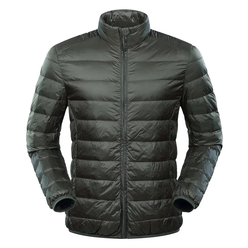 NewBang Feather Jacket Man Ultra Light Down Jacket Men Winter Coat Duck Down Windbreaker Stand Collar Parka With Carry Bag